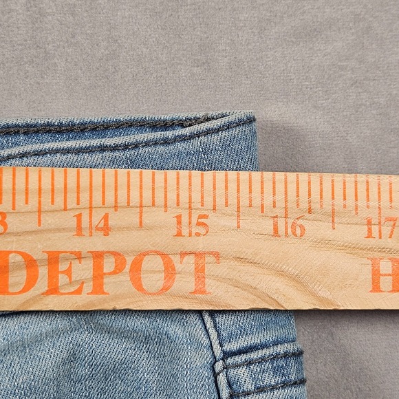 Mugsy Piers Jeans Mens 31x30 (Fits 31x28) Straight Leg Light Wash Denim Cropped - Picture 9 of 13